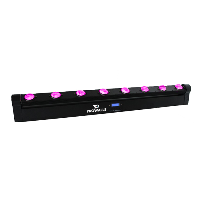8x10W RGBW striscia Beam Bar illuminazione da palcoscenico a led